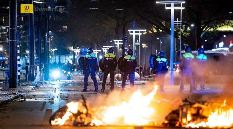شرطة هولندا تعتقل 40 في الليلة الثانية لأعمال الشغب بسبب كورونا