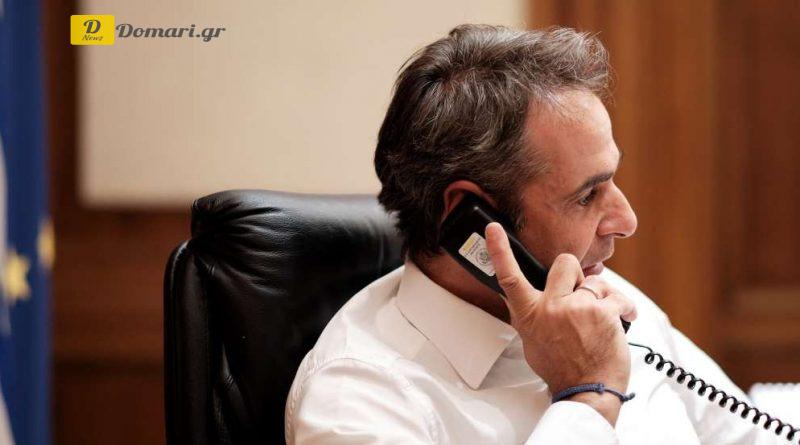 ميتسوتاكيس محادثة هاتفية مع ولي عهد أبو ظبي