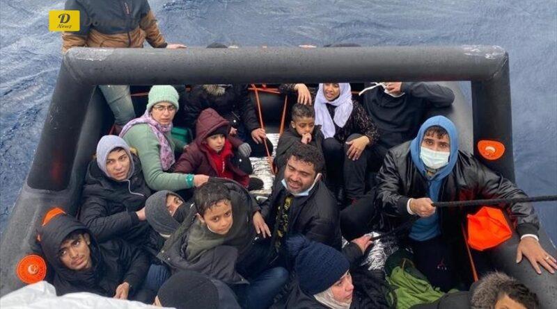 تركيا.. إنقاذ 17 مهاجرين قبالة السواحل الجنوبية الغربية