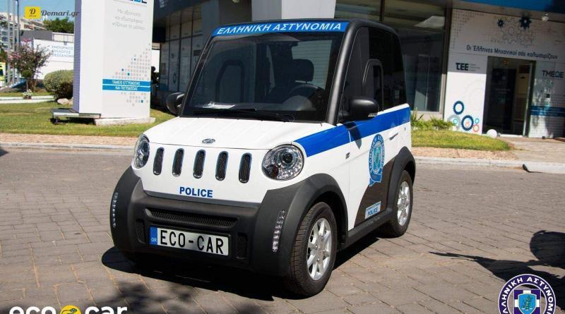 صور السيارة كهربائية الجديدة للشرطة اليونانية